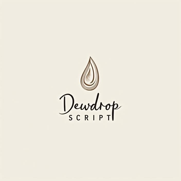 Dewdrop Script Logo